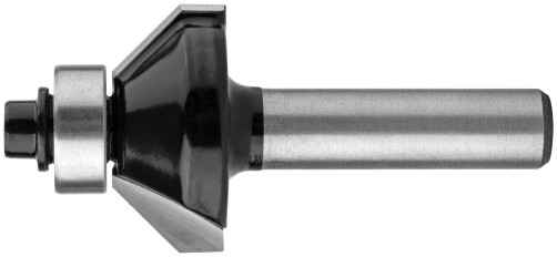 Cone edge milling cutter with lower bearing, angle 45 gr., DxL = 25 x 50 mm