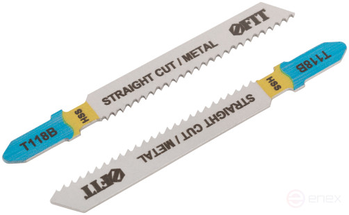 Полотна по металлу, HSS, фрезерованные, волнистые зубья, 76/51/2 мм (T118B), 2 шт.