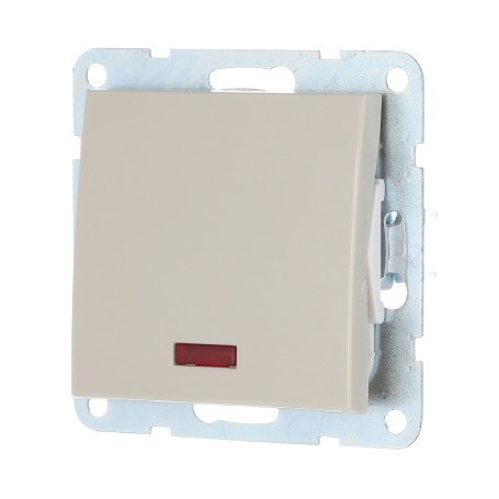 Switch 1-cl., with indicator (circuit 1L) 16 A, 250 B (beige) LK60