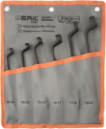 Set of 6pcs folding keys(8-22mm) (in a bag) BERIL