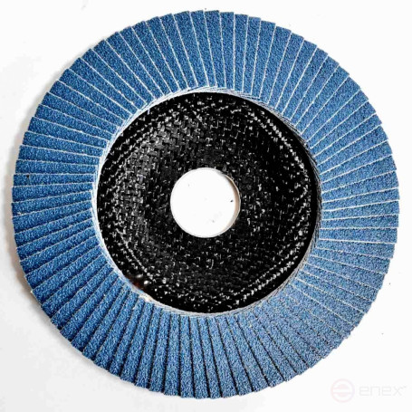 Круг лепестковый торцевой 180 Р80 Атака цирконий (синий)
