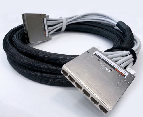 PPTR-CT-CSS/C6AS-D-CSS/C6AS-LSZH-20M-GY Претерминированная медная кабельная сборка с кассетами на обоих концах, категория 6A, экранированная, LSZH, 20 м, цвет серый