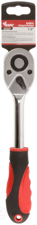 Hand crank (ratchet), 40Cr alloy steel mechanism, plastic rubberized handle, 1/2", 24 prongs