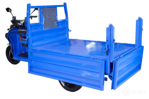Грузовой электрический трицикл Rutrike D5 1700 гидравлика (60V1200W), серый