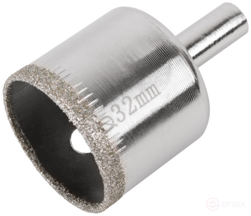 Коронка кольцевая по кафелю и стеклу алмазная 32х50 мм