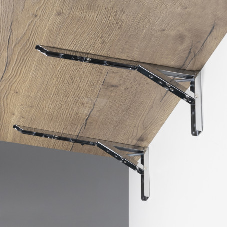 Folding shelf holder 350*135*30 chrome AKS (Model 2)