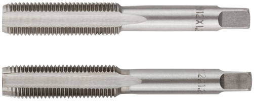 Metric taps, alloy steel, set of 2 pcs. M12x1.25 mm