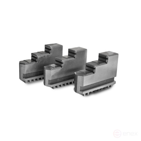 Кулачки к патрону токарному 250 3шт компл. обратные полка 11,8 ширина 27 J=10 L=105 мм, высота 73 D=14 мм, d=35 мм Beltools