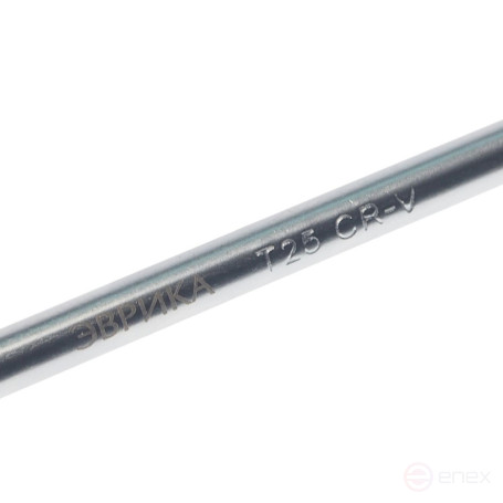 Ключ TORX T25 ER-76625XL: Г-образный экстрадлинный ЭВРИКА /1/16/112