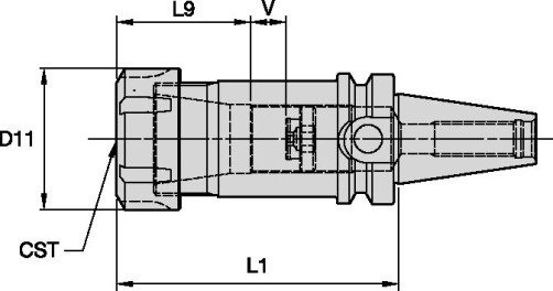 Collet chuck BT30ER16060M