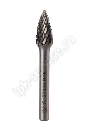 Борфреза гиперболическая с точечным торцом G082006 ВК8