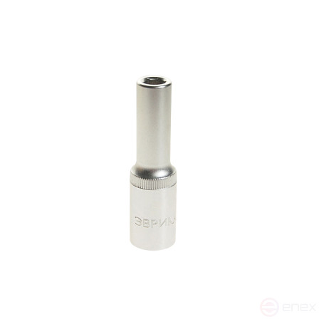 Головка торцевая 9мм 1/2" 6-гранная глубокая L=80мм ЭВРИКА ER-91502 1/160