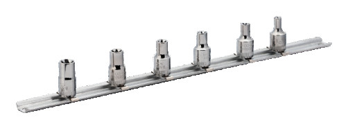 1/4" Set of end heads, 6 pcs.