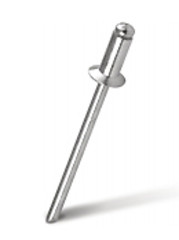 Rivet exhaust open MESSER aluminum/steel AlMg 3,5% St Countersunk side. 4.0x12mm (pack of 500 pcs.)