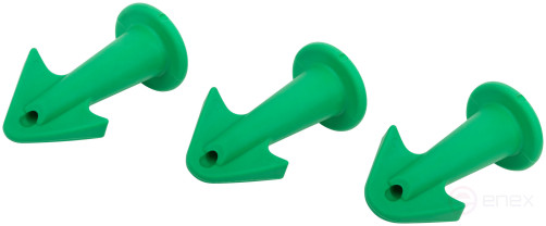 Replaceable plastic nozzles for sealant guns, a set of 3 pcs.