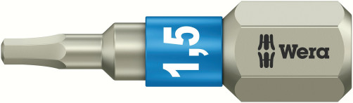 3840/1 TS Hex-Plus бита под внутренний шестигранник, нержавеющая сталь, хвостовик 1/4" C 6.3, 1.5 x 25 мм