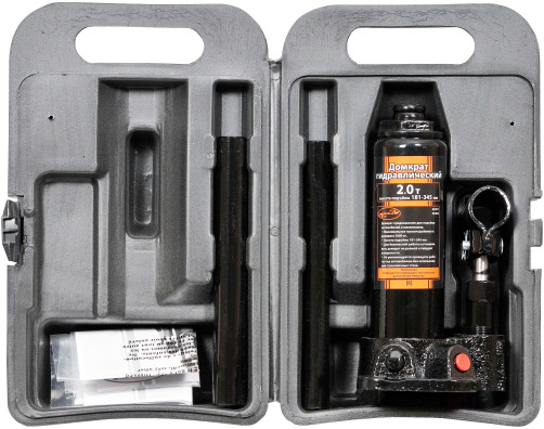 Домкрат гидр. 2.0т (181-345 мм в футляре) АвтоDело (43301/1)