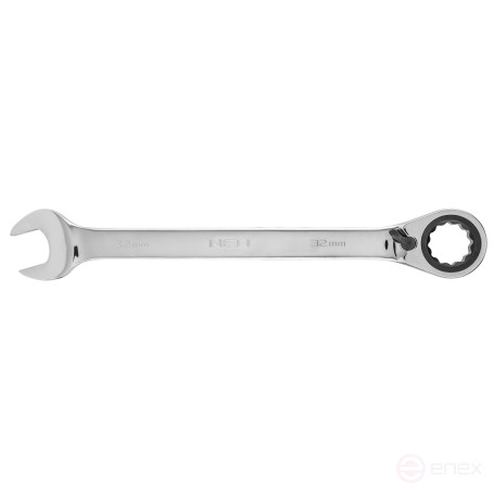 Ключ комбинированный с храповым механизмом 32 мм