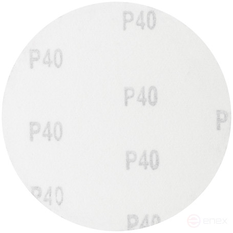 Круги шлифовальные сплошные (липучка), алюминий-оксидные, 125 мм, 5 шт. Р 40