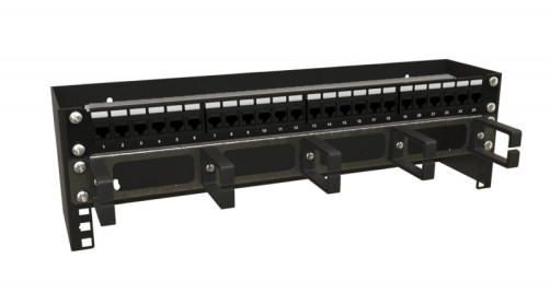 BW19-3U-110F-RAL9005 Wall bracket for 19" equipment, height 3U, depth 110 mm, fixed, color black (RAL 9005)