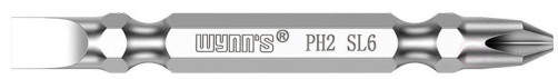 Бита двусторонняя магнитная PH2-SL60х65 мм S2 (5шт) Wynn
