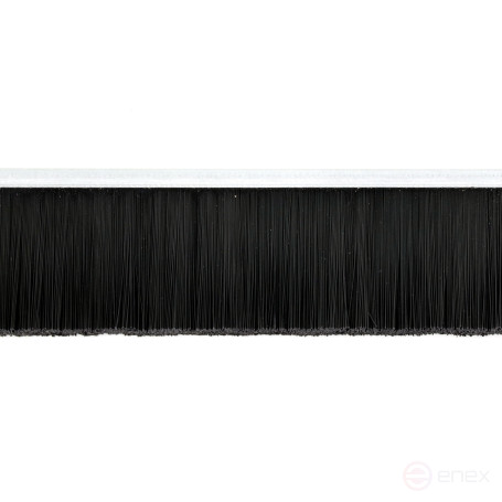 Strip brush linear sealer 2500*32*4 , pile height 28 mm PPL black 0.20 (EB-1108)