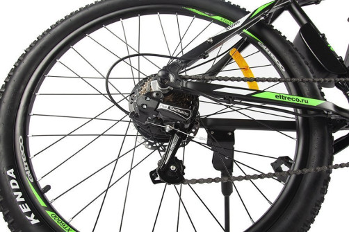 Велогибрид Eltreco XT 600 D Черно-зеленый-2383