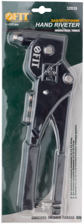 Riveter with rotary mechanism 0-360 gr., cast housing, Profi 2.4-4.8 mm (280 mm)