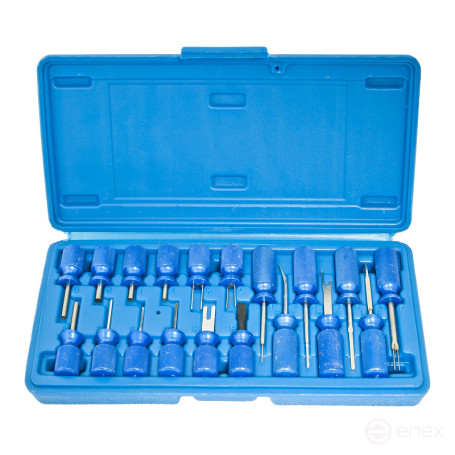 Набор приспособлений ER-86714 для разборки электрических разъемов 19пр., в кейсе ЭВРИКА /10