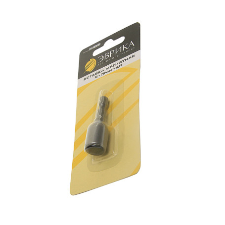 Magnetic insert head 9mm 11/32" 6-sided for screwdriver L=45mm in EUREKA blister ER-90504C/1/20