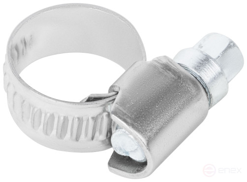 Хомут обжимной накатной, ширина 9 мм, нерж.сталь 9-14 мм