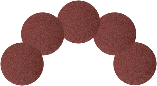 Круги шлифовальные сплошные (липучка), алюминий-оксидные, 125 мм, 5 шт. Р 40