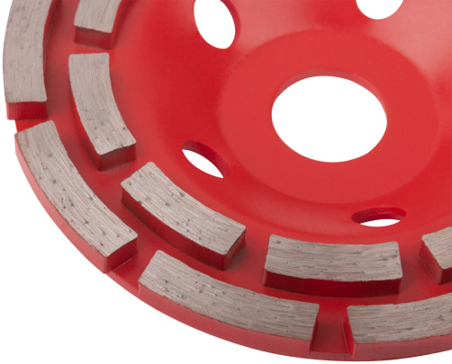 Diamond grinding disc, landing diameter 22.2 mm, segmented, double row 125 mm