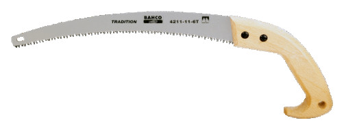 Garden saw edged with a wooden handle 6 TPI, 280 mm, sharpened tooth