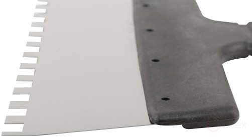 Шпатель фасадный нержавеющий зубчатый 250 мм / зуб 8 мм