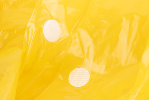 Raincoat reinforced yellow, polyethylene, size XXXL