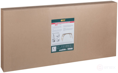 Multifunctional collapsible steel table, working height 770 mm, platform 500x1000mm