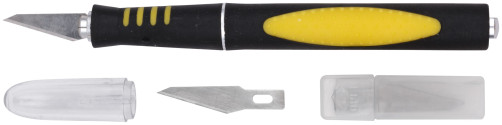 Breadboard knife, rubberized aluminum handle