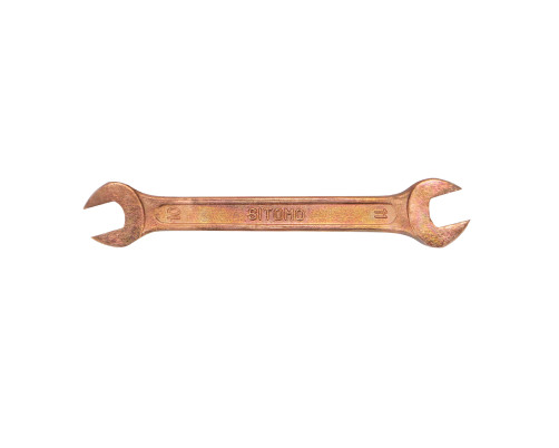 Double-sided horn wrench 10x11 mm copper plating SITOMO (7811-0457)