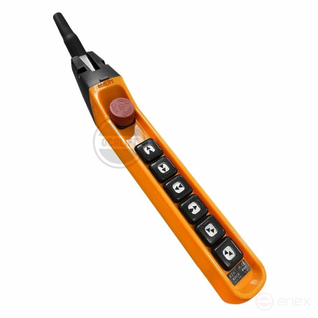 Control panel 6 buttons, 2 speeds, stop, for crane beams, IP55 TNHA1-63FS