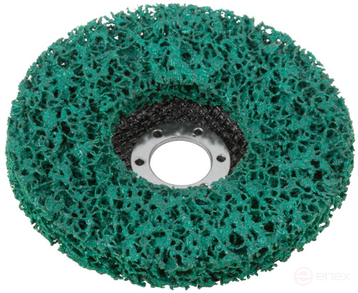 Polymer stripping disc 125 mm, green, increased rigidity
