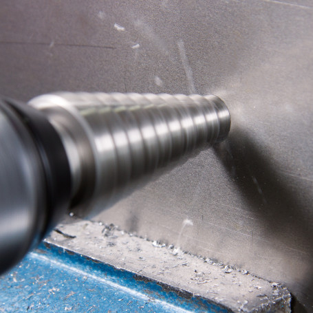 Step drill HSS CBN ground with spiral groove and sharpening of the tip Ø 4,0 - 20,00