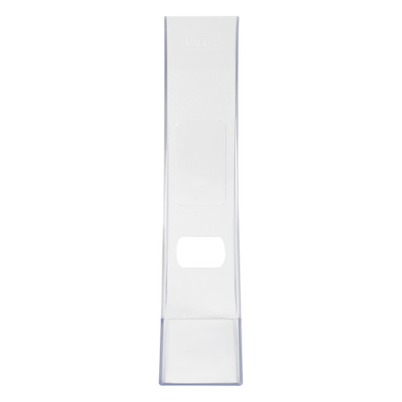 Лоток для бумаг вертикальный СТАММ "Респект", прозрачный, ширина 70мм