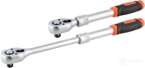 Трещотка 1/2"DR (телескопическая; L=240-440мм; 72 зубца; 5град) АвтоDело PRO (39674)