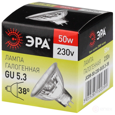 Halogen lamp ERA GU5.3-JCDR(MR16)-50W-230V-CL 50W soffit Warm white light GU5.3