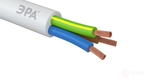 P3-2,5-5 Wire ERA PVS 3x2.5 mm2 5m White