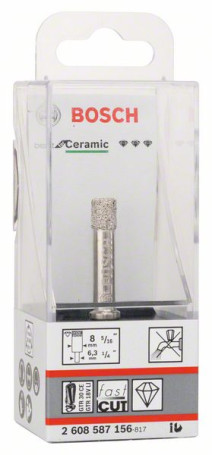 Best for Ceramic Diamond Drills for Dry Drilling 8 x 35 mm