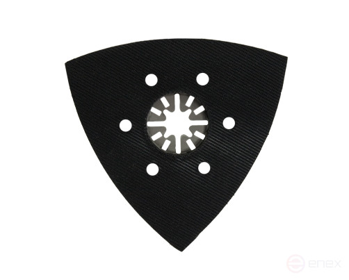 Насадка для МФИ ПРАКТИКА подошва дельта, VELCRO, 6 отверстий, для шлифлистов 93 мм (240-416)