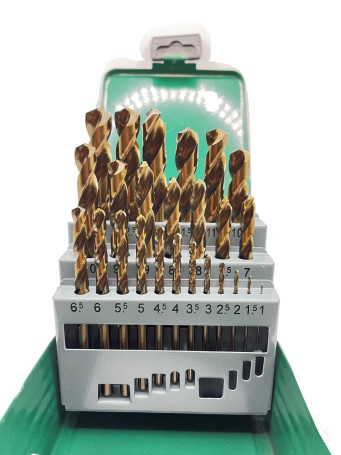 Set of metal drills 25 pcs. (F 1.0 mm - F 13.0 mm) R6M5K5 TORNERI T023764