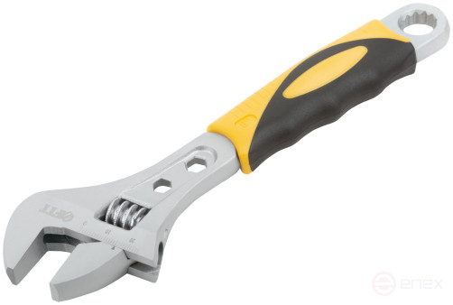 Adjustable key "Classic", scale, magnification.gripper, rubberized.handle 200mm (28mm)